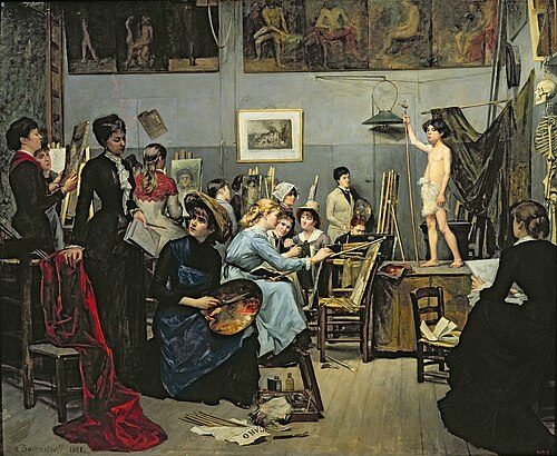 Dans l'atelier, 1881, Marie Bashkirtseff