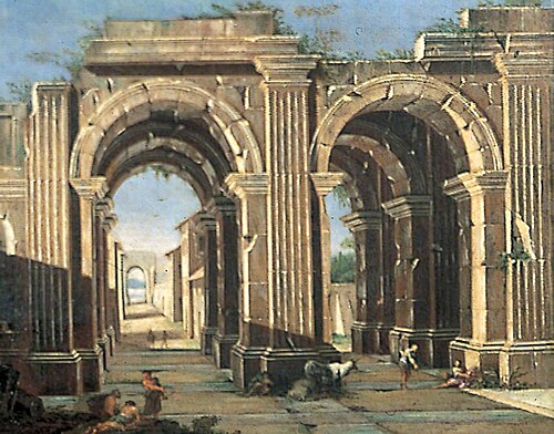 Classical Ruins with Peasants and Cattle, , Viviano Codazzi