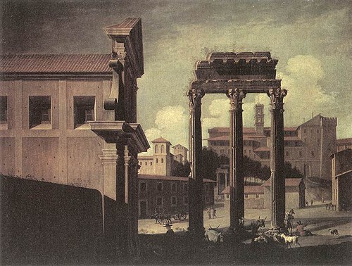 Rome, le Campo Vaccino vers le Capitole, 1630, Viviano Codazzi