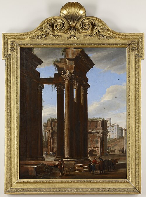 View in the Roman Forum, 1615, Viviano Codazzi