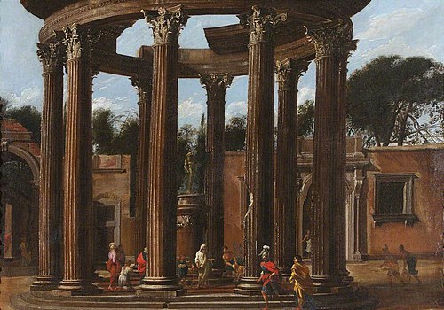 A Ruined Temple with a Sacrificial Scene, 1650, Viviano Codazzi
