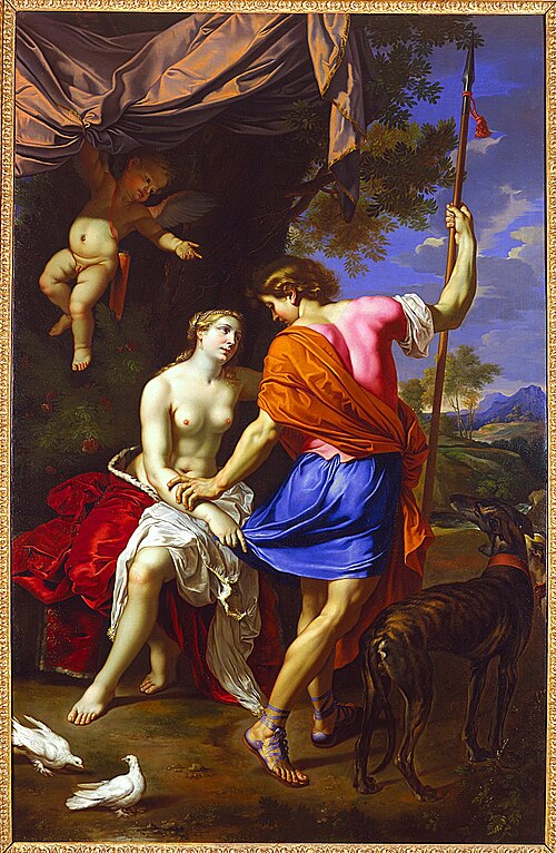 Vénus et Adonis, 1650, Nicolas Mignard