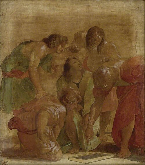 The Archimedes Group from 'The School of Athens', 1839, George Richmond