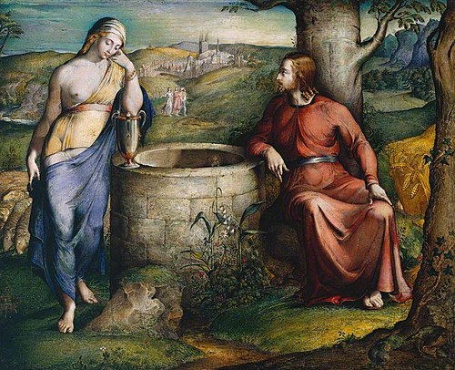 Christ and the Woman of Samaria, 1828, George Richmond