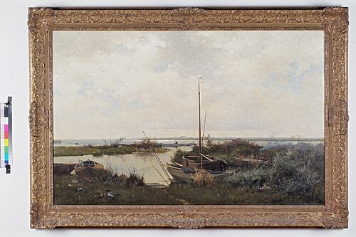 River landscape near Giethoorn, 1882, Willem Bastiaan Tholen