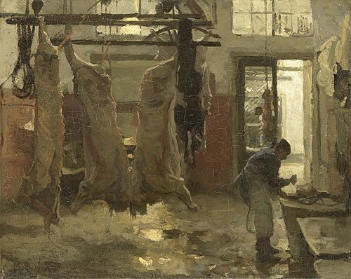 L'Abattoir, 1889, Willem Bastiaan Tholen
