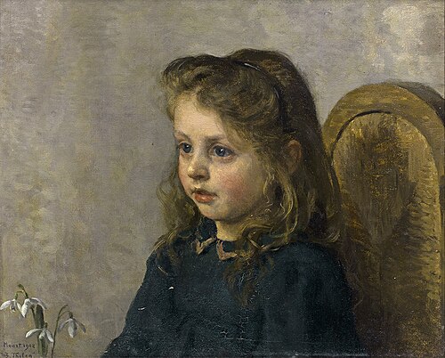 Portrait of Maja de Vries Reilingh, 1908, Willem Bastiaan Tholen