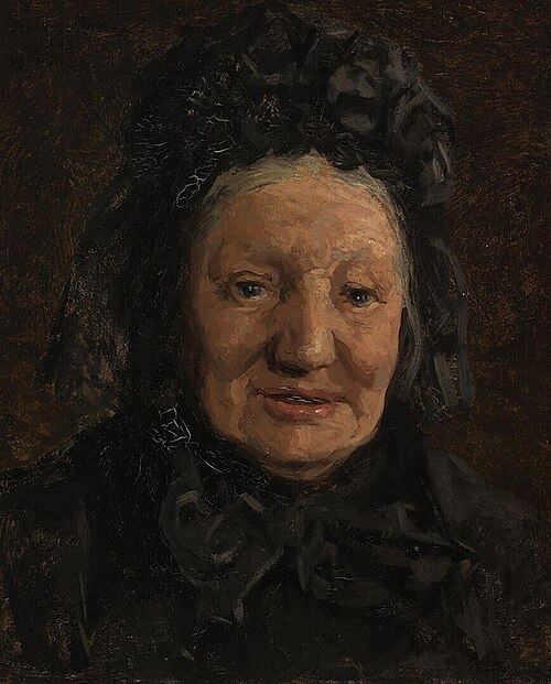 Portrait of Mother Maris, 1889, Willem Bastiaan Tholen