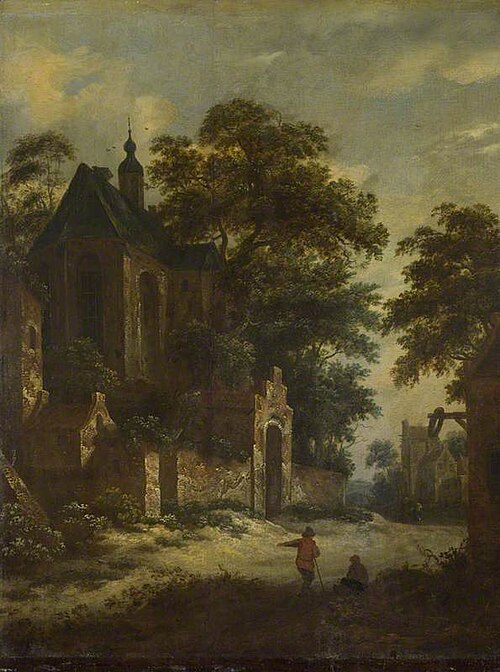 A View of a Village, 1662, Roelof van Vries