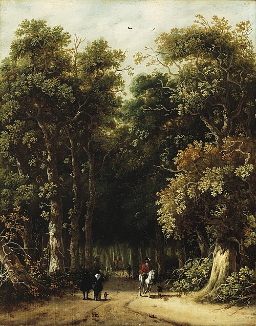 Landscape with Carriage, 1665, Roelof van Vries