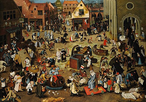 Battle of Carnival and Lent, , Pieter Brueghel le Jeune