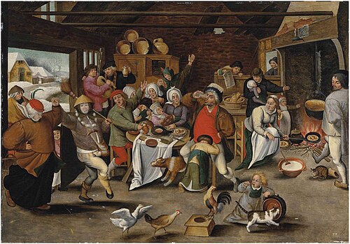 Le roi boit, 1620, Pieter Brueghel le Jeune