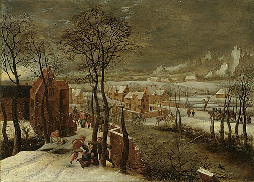 Winter landscape, 1612, Pieter Brueghel le Jeune