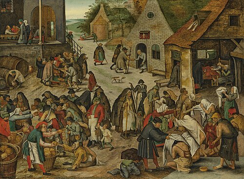 The seven acts of Mercy, , Pieter Brueghel le Jeune