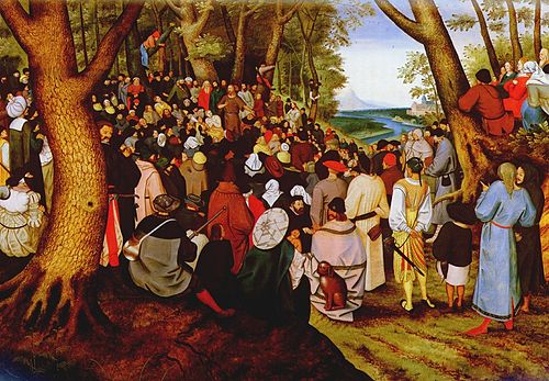 Landscape with St. John the Baptist preaching, 1601, Pieter Brueghel le Jeune