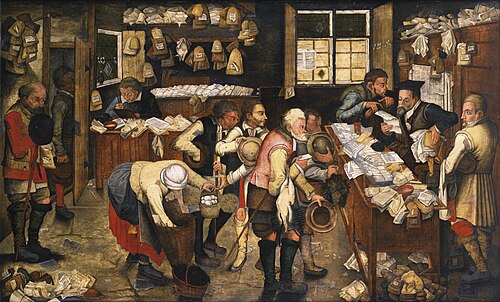 The Village Lawyer's office, 1626, Pieter Brueghel le Jeune