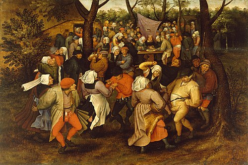 Danse de noces en plein air, 1568, Pieter Brueghel le Jeune