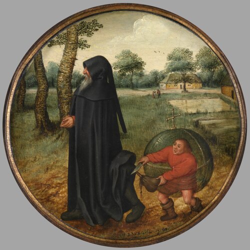 I Mourn because the World is so Untrustworthy, 1594, Pieter Brueghel le Jeune
