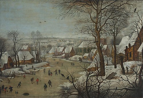 Winter Landscape with a River, 1620, Pieter Brueghel le Jeune