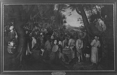 John the Baptist preaching, 1624, Pieter Brueghel le Jeune