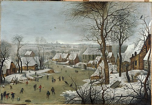 The Bird Trap with the Flight into Egypt, 1600, Pieter Brueghel le Jeune
