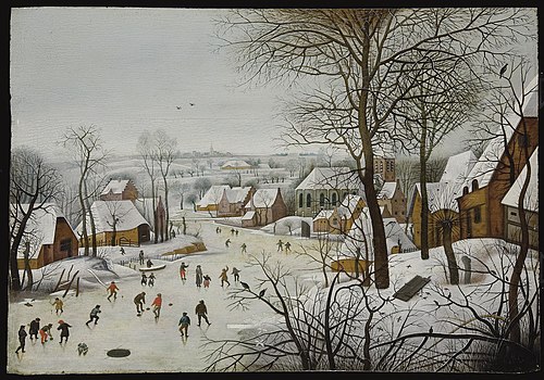 Winter Landscape with a Bird-trap, 1613, Pieter Brueghel le Jeune