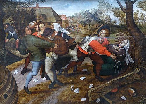 Rixe de paysans, 1620, Pieter Brueghel le Jeune