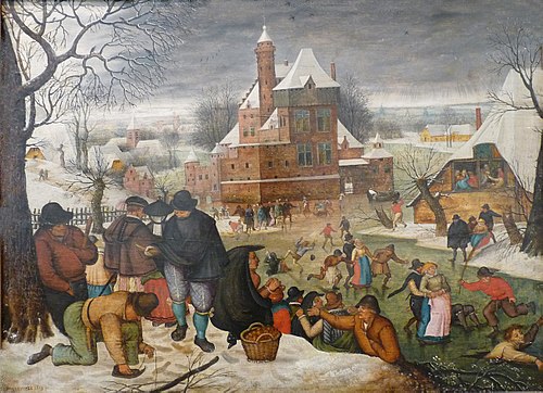 Scène de patinage, 1613, Pieter Brueghel le Jeune