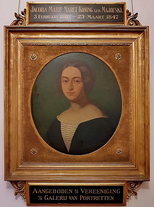 Portrait of Dutch actress Cornelia Naret Koning-Majofski, 1908, Matthieu Wiegman