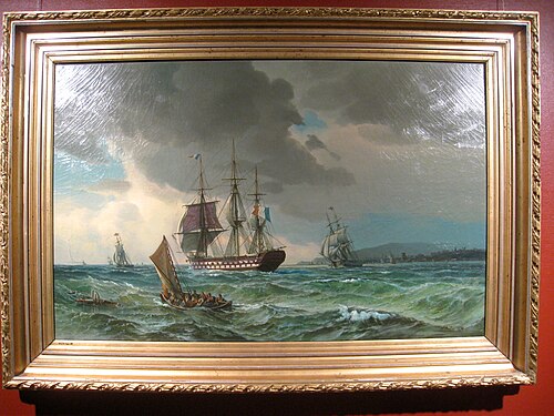 Ukjent Fransk Fregatt, 1870, Hans Emil Andreas Jahn
