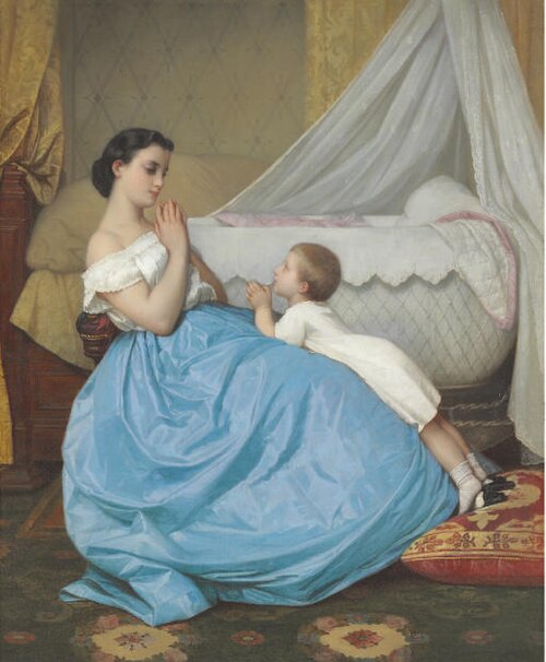 A Bedtime Prayer, , Auguste Toulmouche