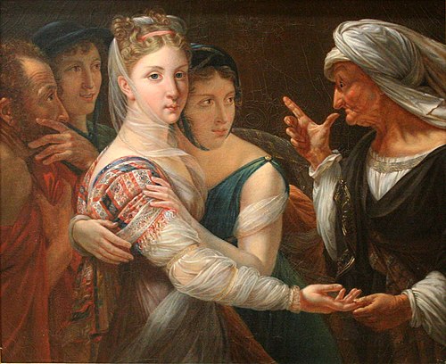 La diseuse de bonne aventure, 1819, Jean Broc