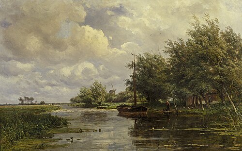 Landschap bij Zoetermeer, 1866, Jan Willem van Borselen