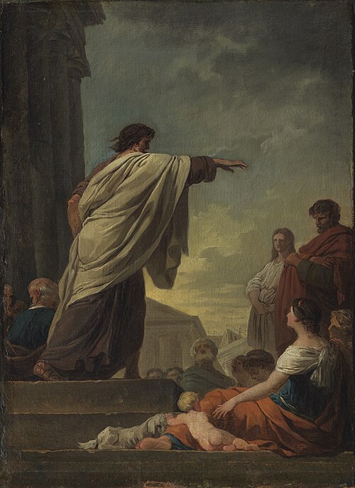 The Predication of Saint Paul, 1779, Joseph-Benoît Suvée
