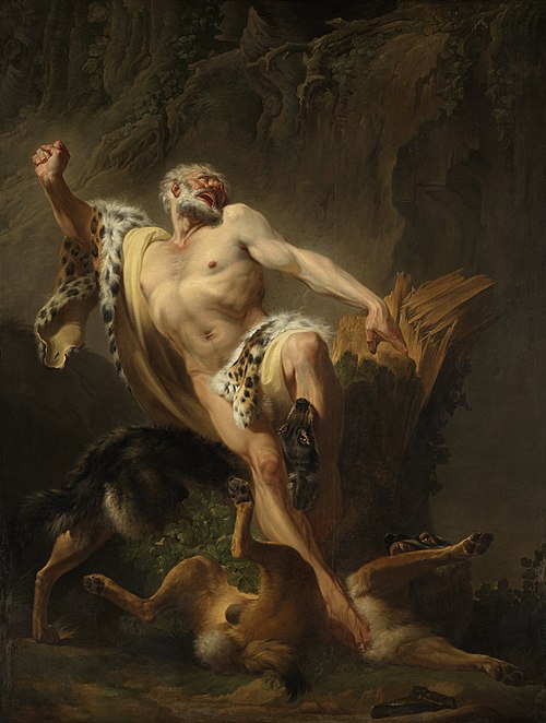 Milo van Croton, 1763, Joseph-Benoît Suvée