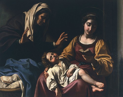 Vierge à l'Enfant avec sainte Anne, 1621, Antiveduto Grammatica