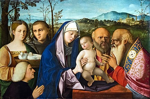 Présentation de Jésus au temple., , Francesco Bissolo