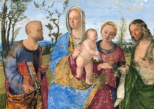The Mystical Marriage of Saint Catherine, 1525, Francesco Bissolo