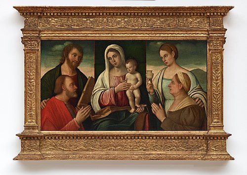 Madonna and Child with Saints and Donors, , Francesco Bissolo