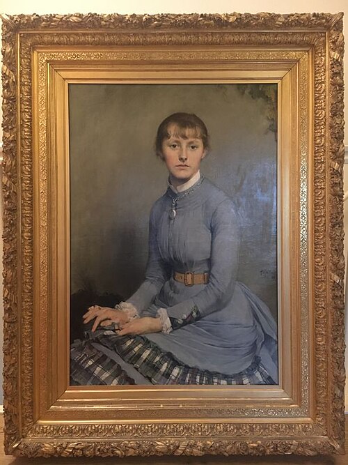 Portret van Henriëtte Colenbrander op zestienjarige leeftijd, 1882, Pieter de Josselin de Jong