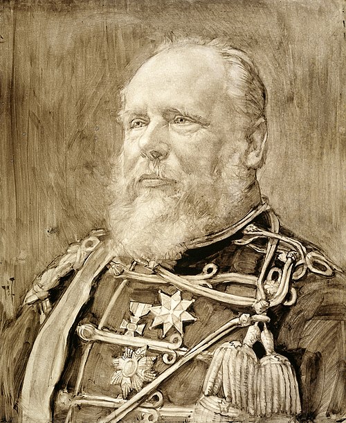 Portrait de Guillaume III (roi des Pays-Bas), 1887, Pieter de Josselin de Jong