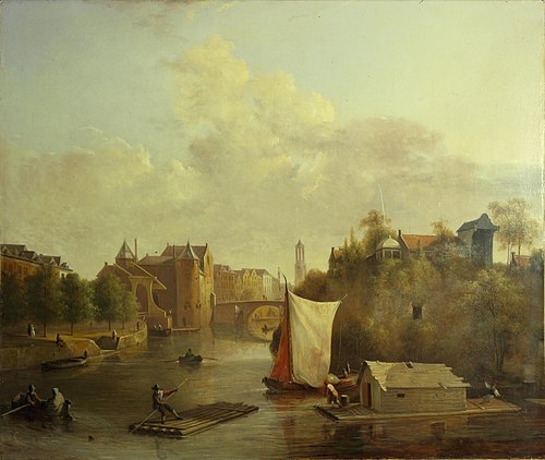De Weerdpoort met omgeving te Utrecht, 1830, Bruno van Straaten