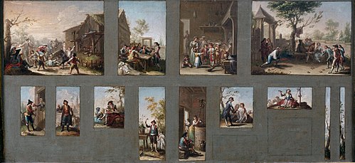 Thirteen sketches for Tapestry Cartoons, 1750, Francisco Bayeu y Subias