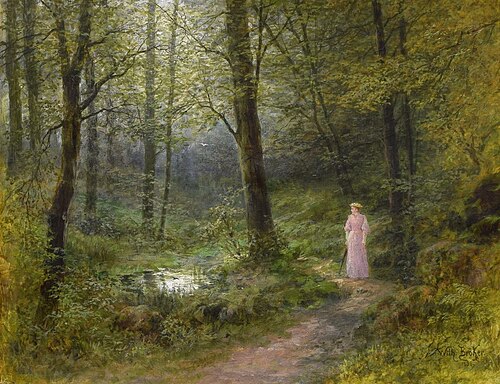 Landscape with Figure, 1896, Wilhelm Bröker