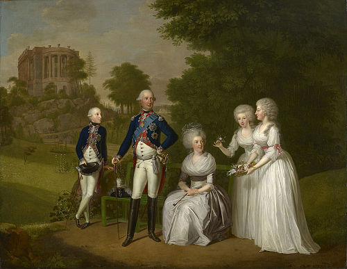 Wilhelm IX, Landgrave of Hesse-Cassel, later Elector Wilhelm I, his wife, Wilhelmine Caroline and th, 1791, Wilhelm Böttner
