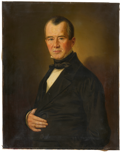 Herrenbildnis Friedrich Mammel, 1860, Wilhelm Dürr