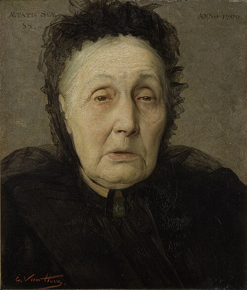 Portrait of Anna Maria Moulaert, 1900, Edmond Van Hove