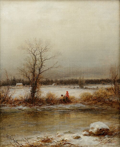 Winter Scene, 1860, George Henry Boughton
