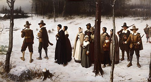Pilgrims Going to Church, 1867, George Henry Boughton