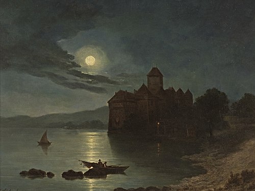 Château de Chillon, 1872, Julius Schlegel